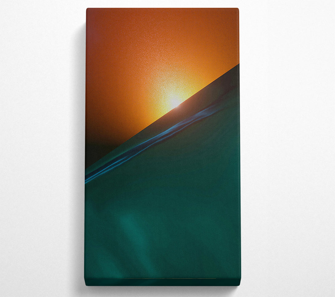  A Canvas Print of Emerald Sunset Glow Canvas Art