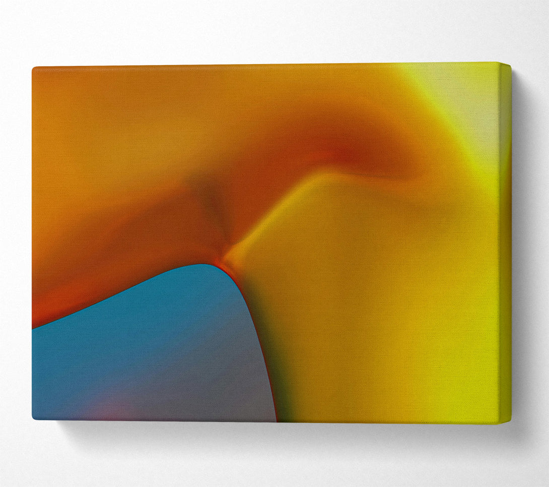  A Canvas Print of Golden Abstract Flow Canvas Print