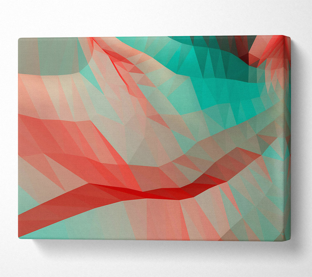  A Canvas Print of Crimson Abstract Flow Canvas Wall Art