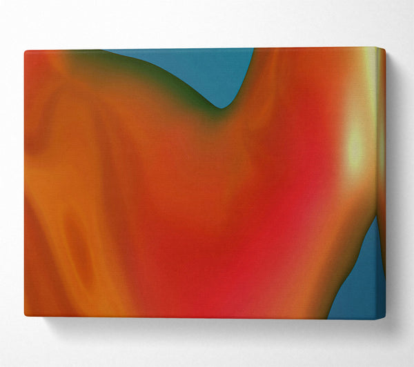  A Canvas Print of Crimson Gradient Flow Canvas Art