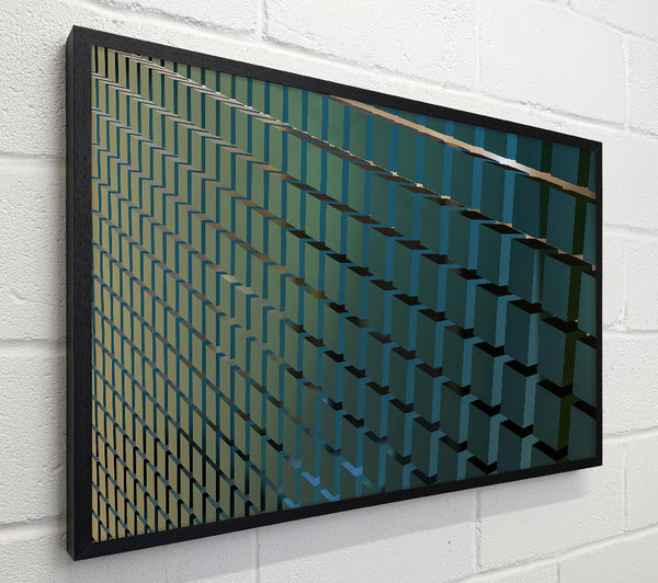 Teal Cube Array