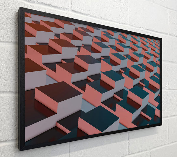 Coral Geometric Pattern