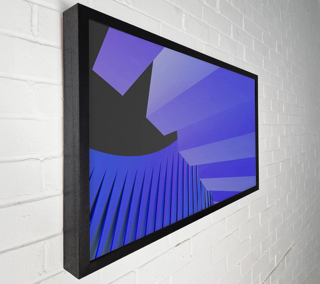  A Canvas Print of Periwinkle Geometric Abstract Canvas Art