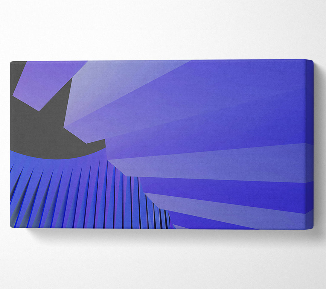  A Canvas Print of Periwinkle Geometric Abstract Canvas Art