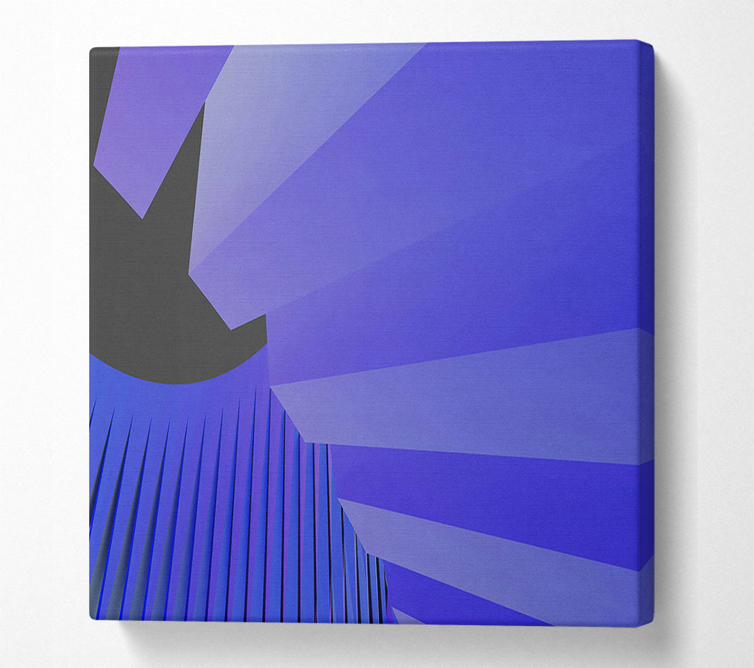  A Canvas Print of Periwinkle Geometric Abstract Canvas Art