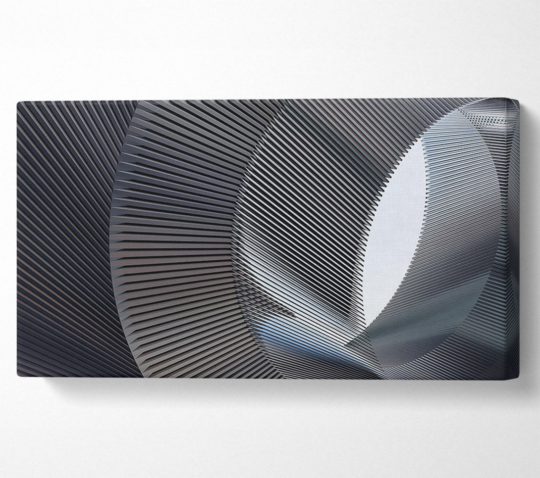  A Canvas Print of Silver Slender Curves Canvas Wall Art