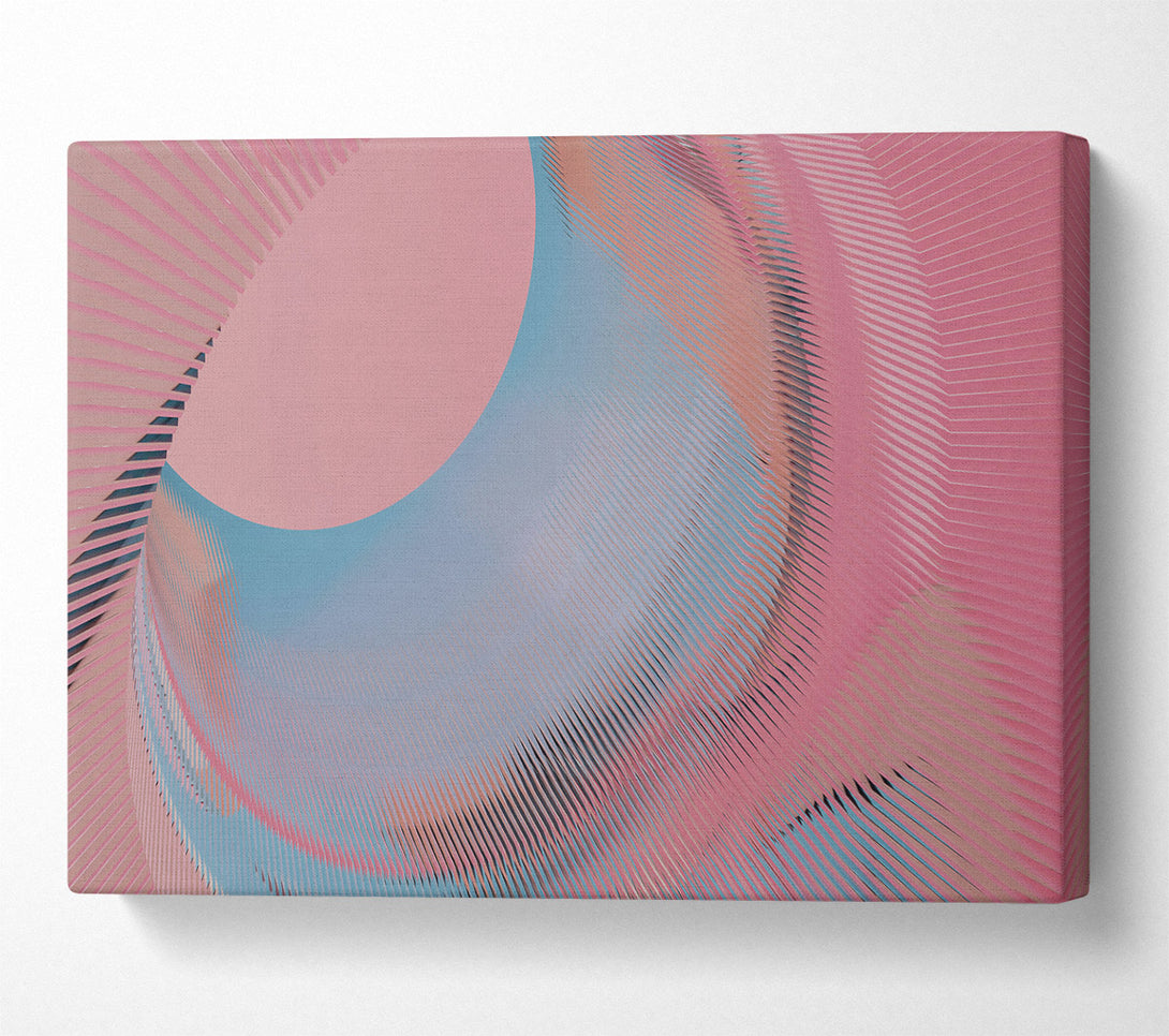  A Canvas Print of Pink Abstract Lines Canvas Wall Art