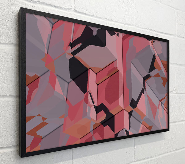 Crimson Geometric Pattern
