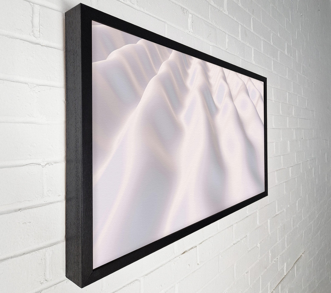  A Canvas Print of White Satin Waves Canvas Wall Art