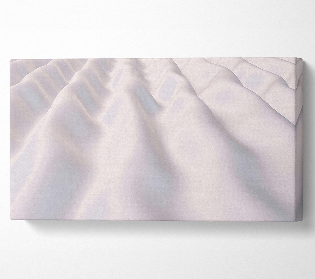  A Canvas Print of White Satin Waves Canvas Wall Art