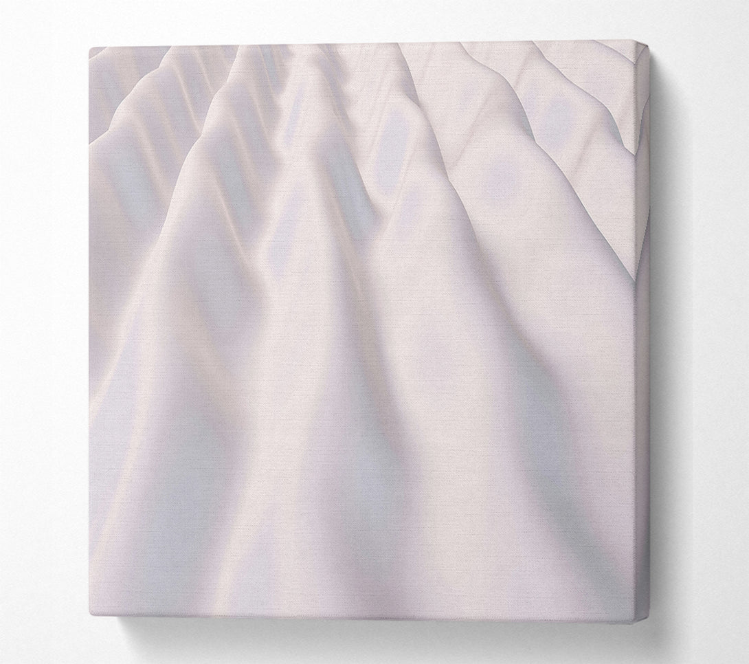  A Canvas Print of White Satin Waves Canvas Wall Art