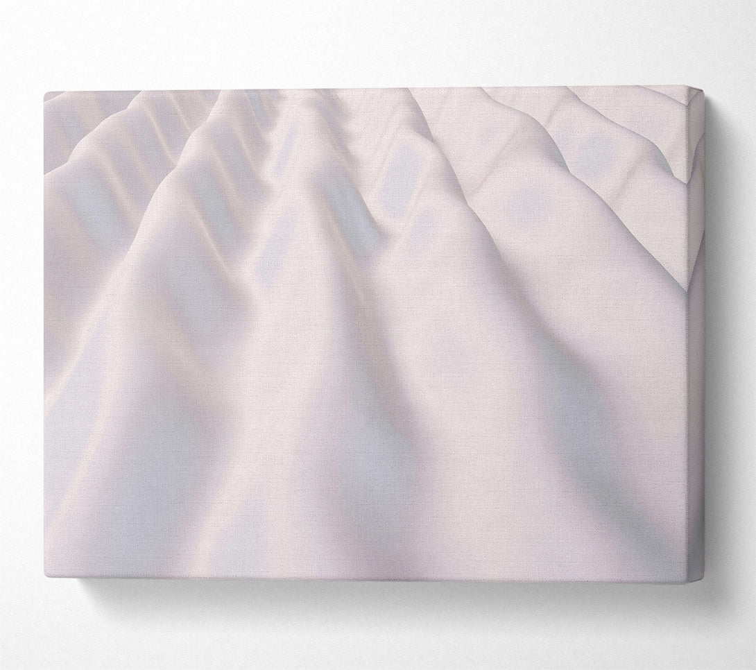  A Canvas Print of White Satin Waves Canvas Wall Art
