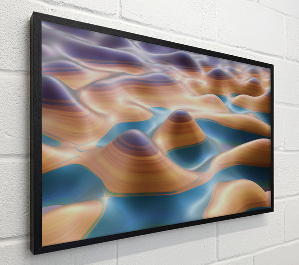Golden Liquid Landscape