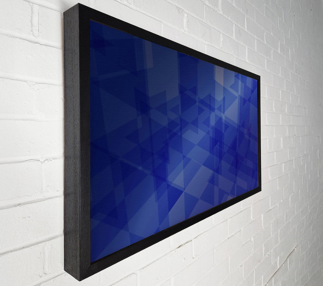  A Canvas Print of Azure Geometric Forms Canvas Wall Art