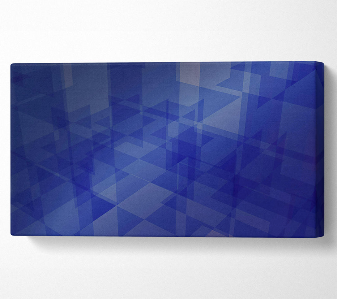 A Canvas Print of Azure Geometric Forms Canvas Wall Art