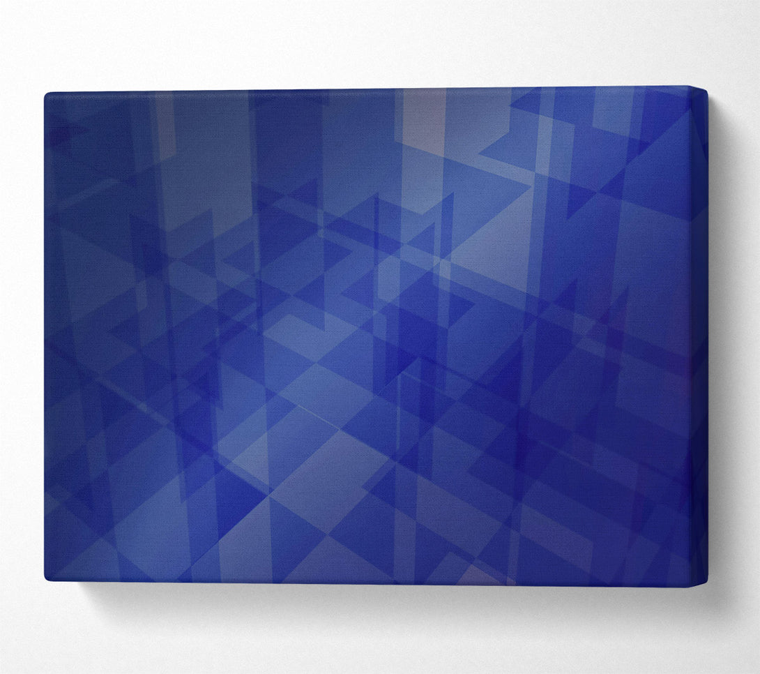  A Canvas Print of Azure Geometric Forms Canvas Wall Art