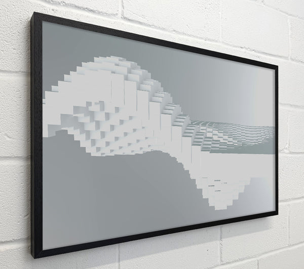 White Pixel Wave
