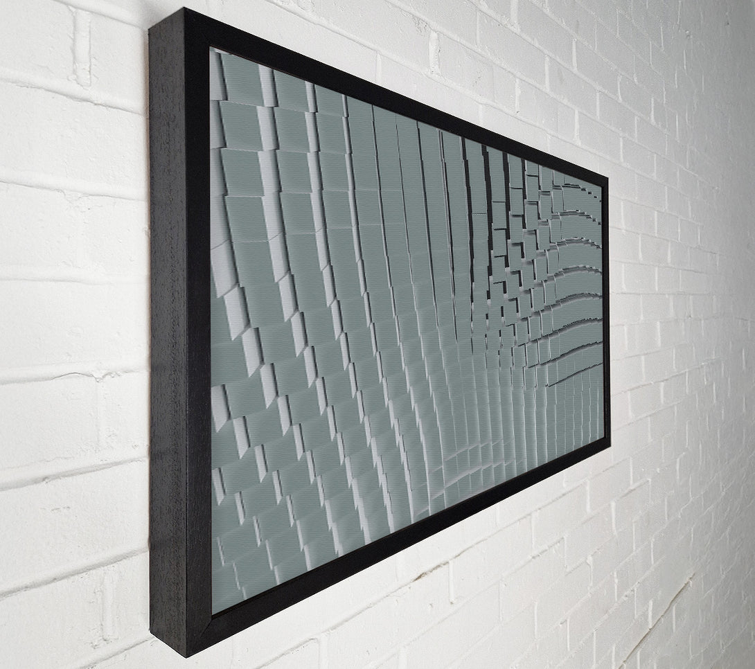  A Canvas Print of Silver Cubic Formation Canvas Art