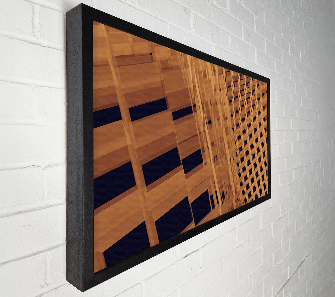  A Canvas Print of Toffee Gridscape Canvas Wall Art