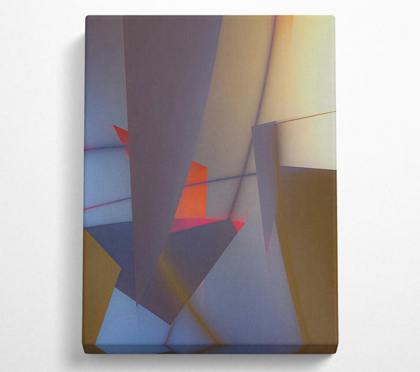  A Canvas Print of Golden Hour Reflections Canvas Wall Art