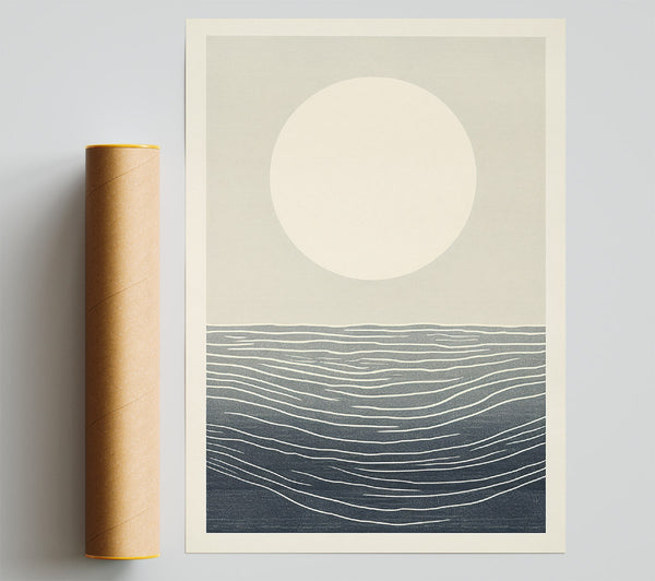 Sunset Sea Boho Poster