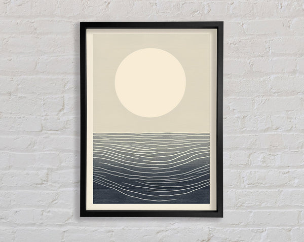 Sunset Sea Boho Framed Print