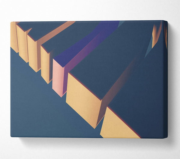  A Canvas Print of Golden Geometric Forms. Canvas Print