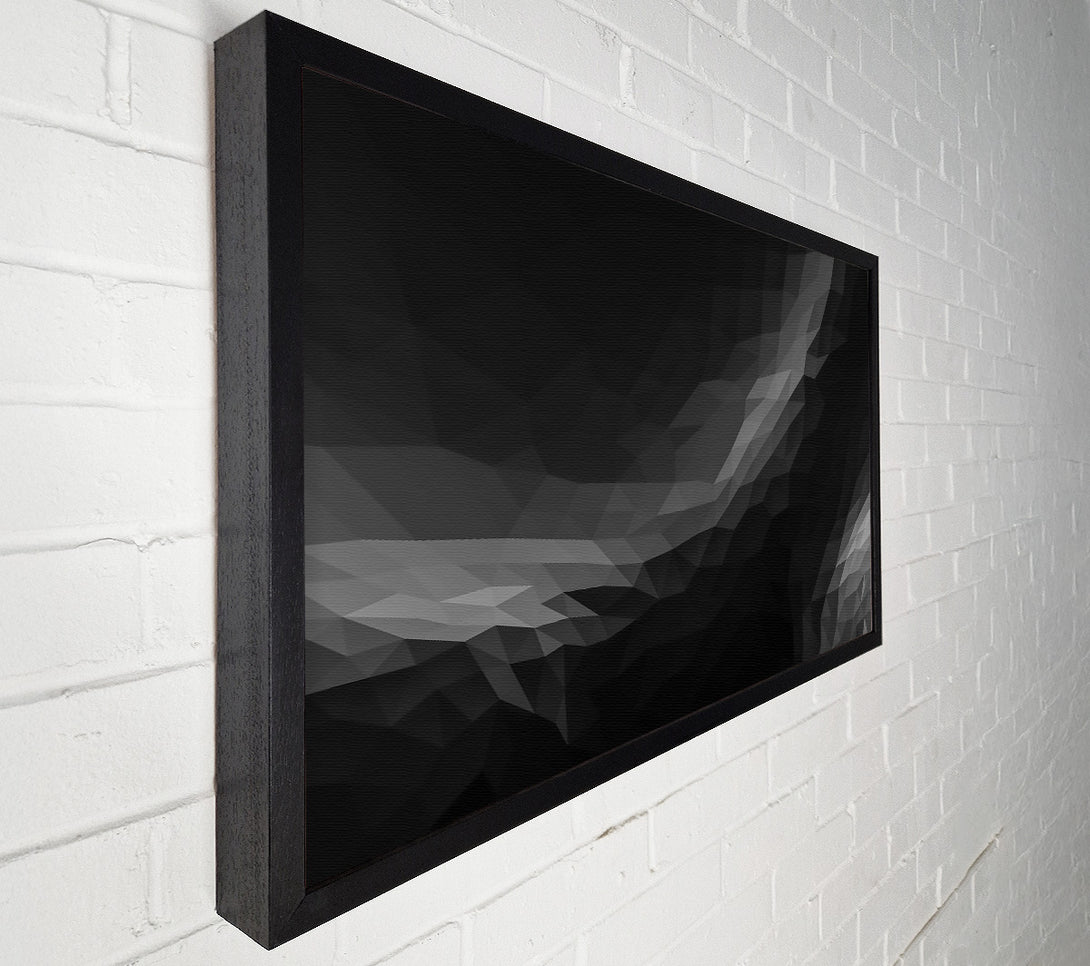  A Canvas Print of Black Geometric Abstract Canvas Print