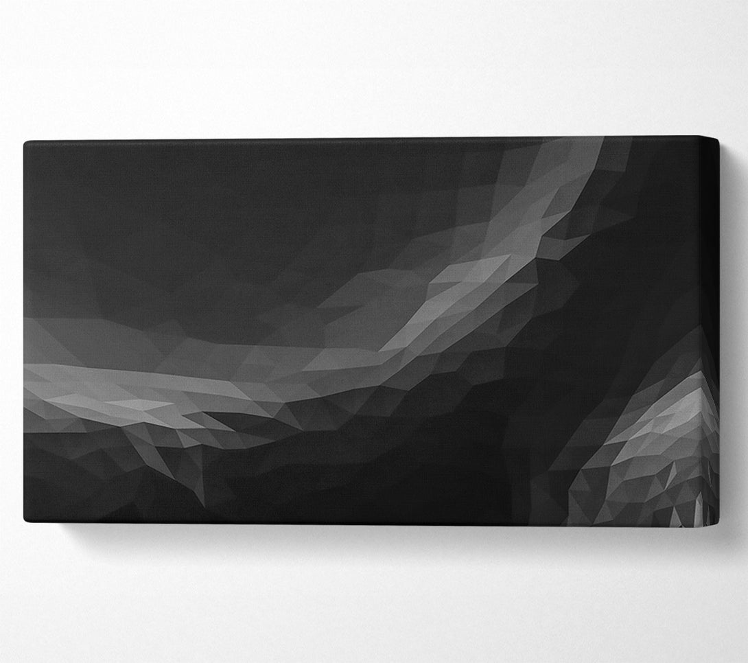  A Canvas Print of Black Geometric Abstract Canvas Print