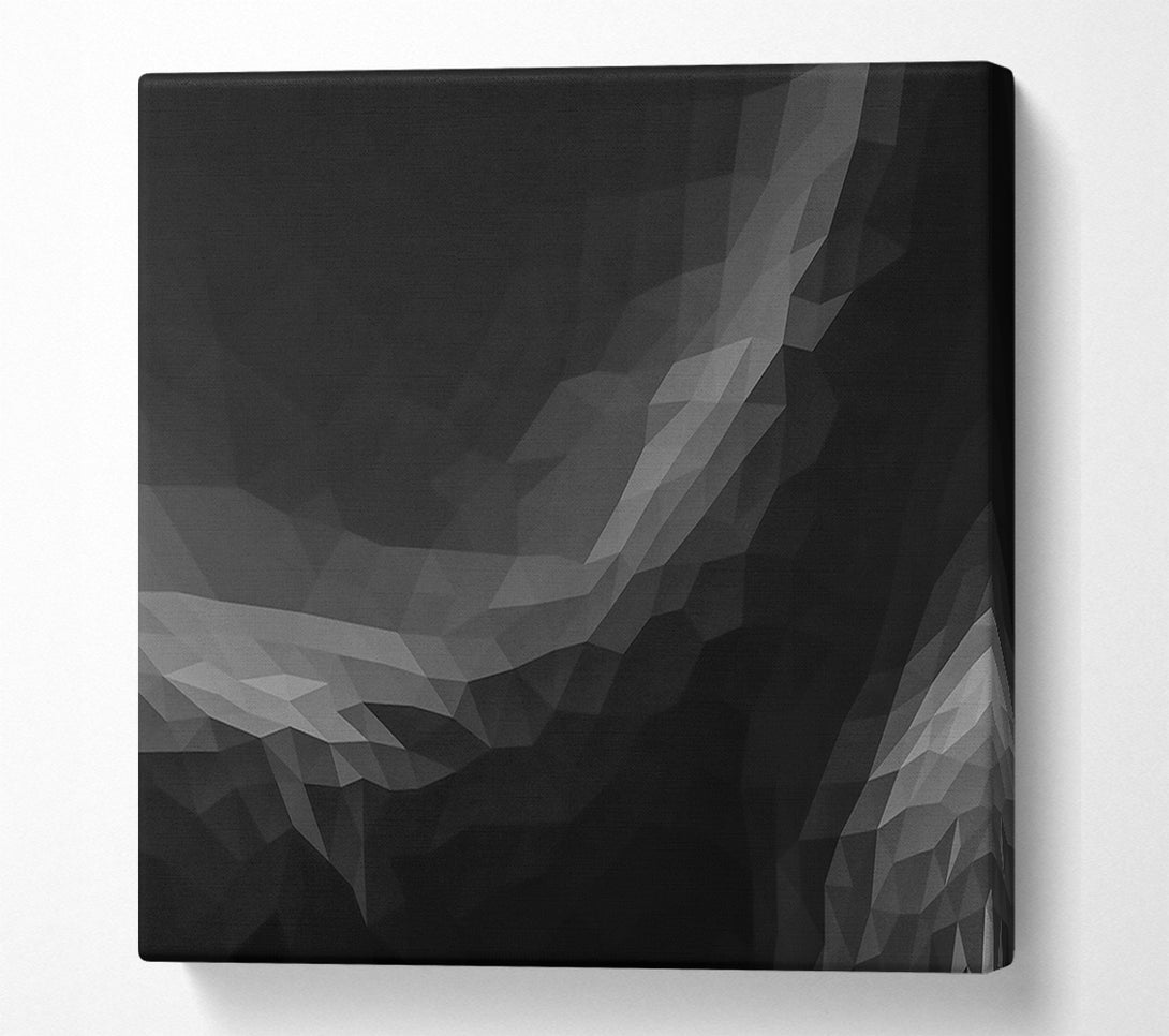  A Canvas Print of Black Geometric Abstract Canvas Print