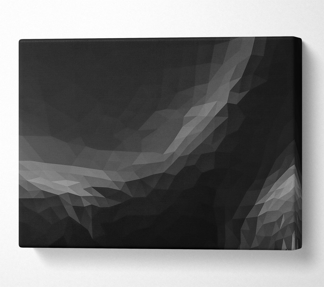  A Canvas Print of Black Geometric Abstract Canvas Print