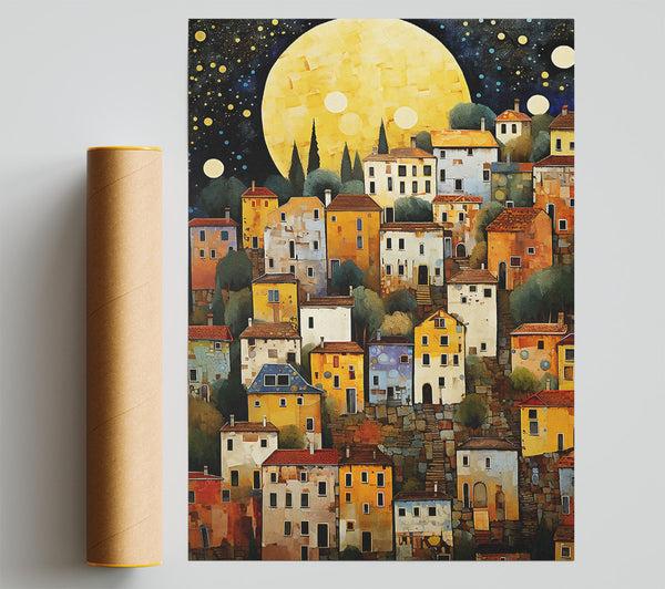 Sunset Village Giclee Print