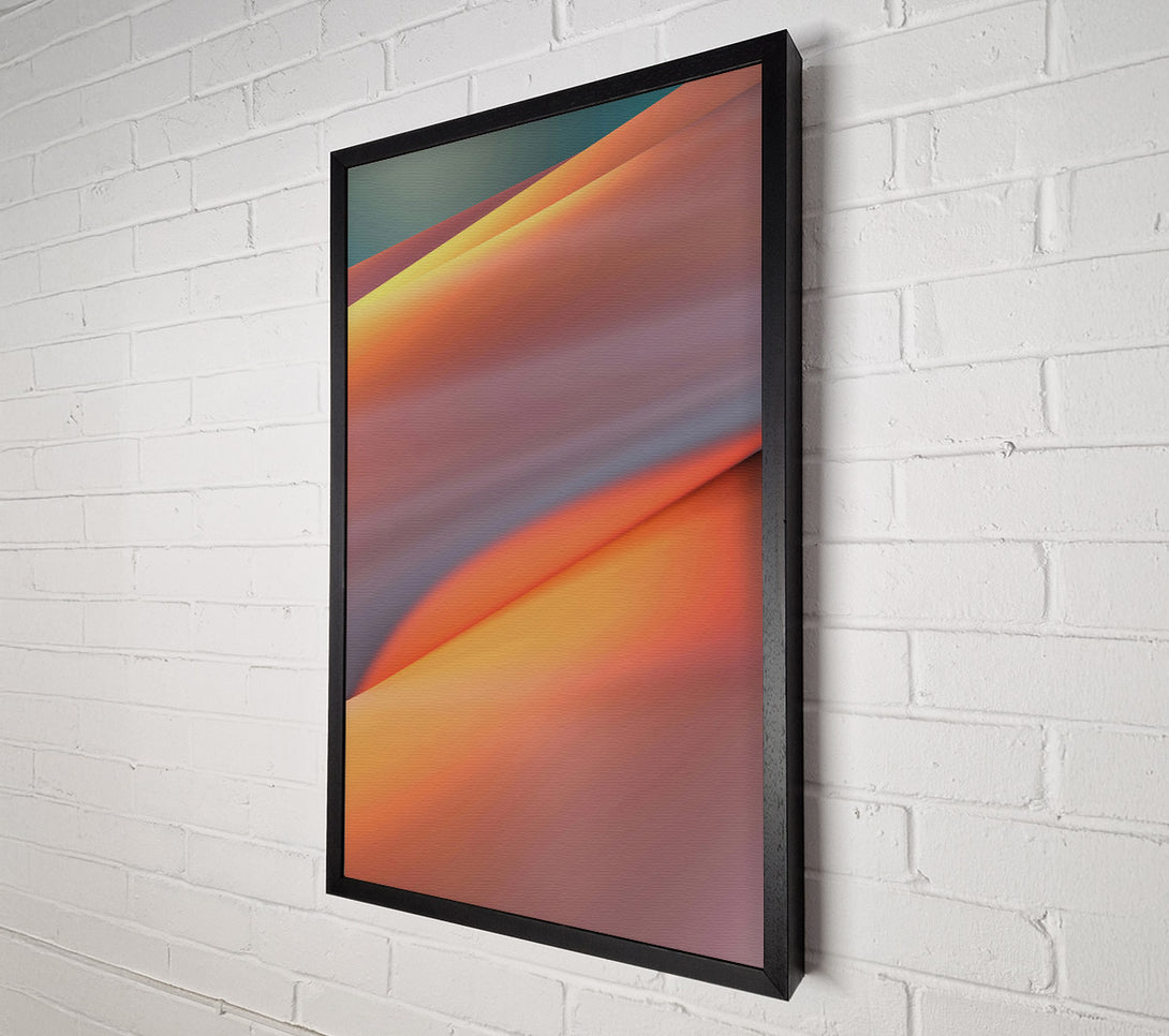  A Canvas Print of Orange Gradient Abstract Canvas Wall Art