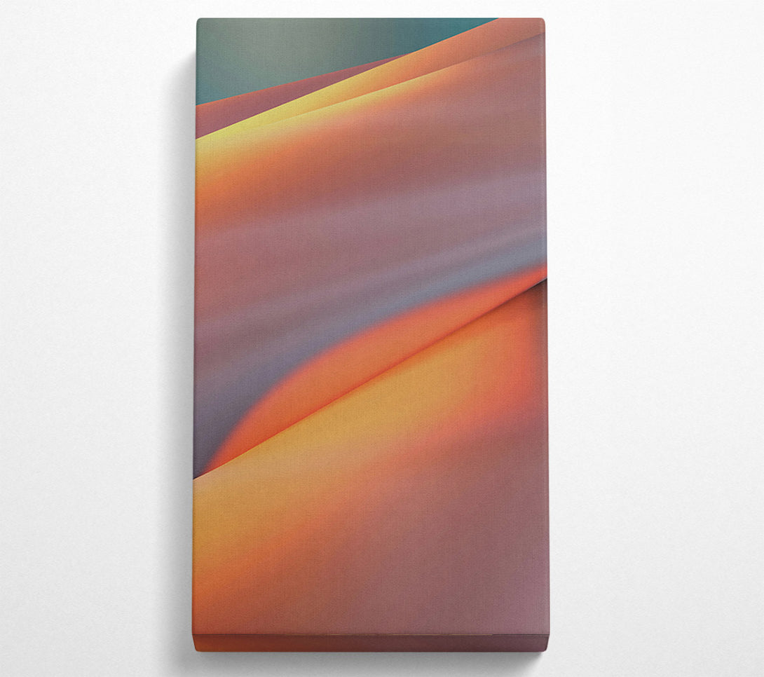  A Canvas Print of Orange Gradient Abstract Canvas Wall Art