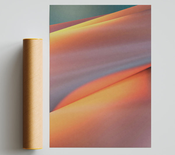 Orange Gradient Abstract Poster