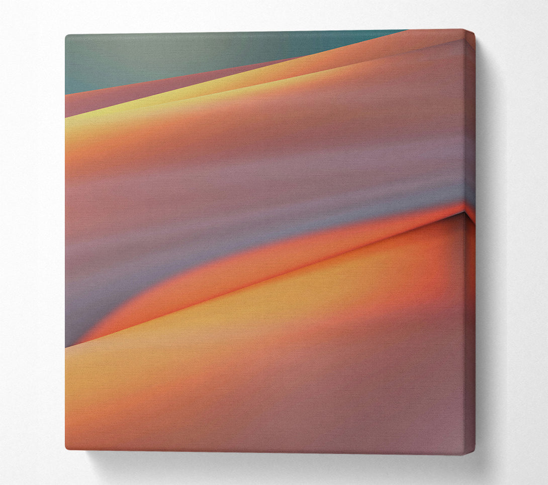  A Canvas Print of Orange Gradient Abstract Canvas Wall Art