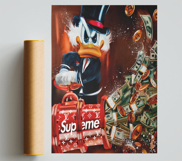 Supreme Dollar Duck Print
