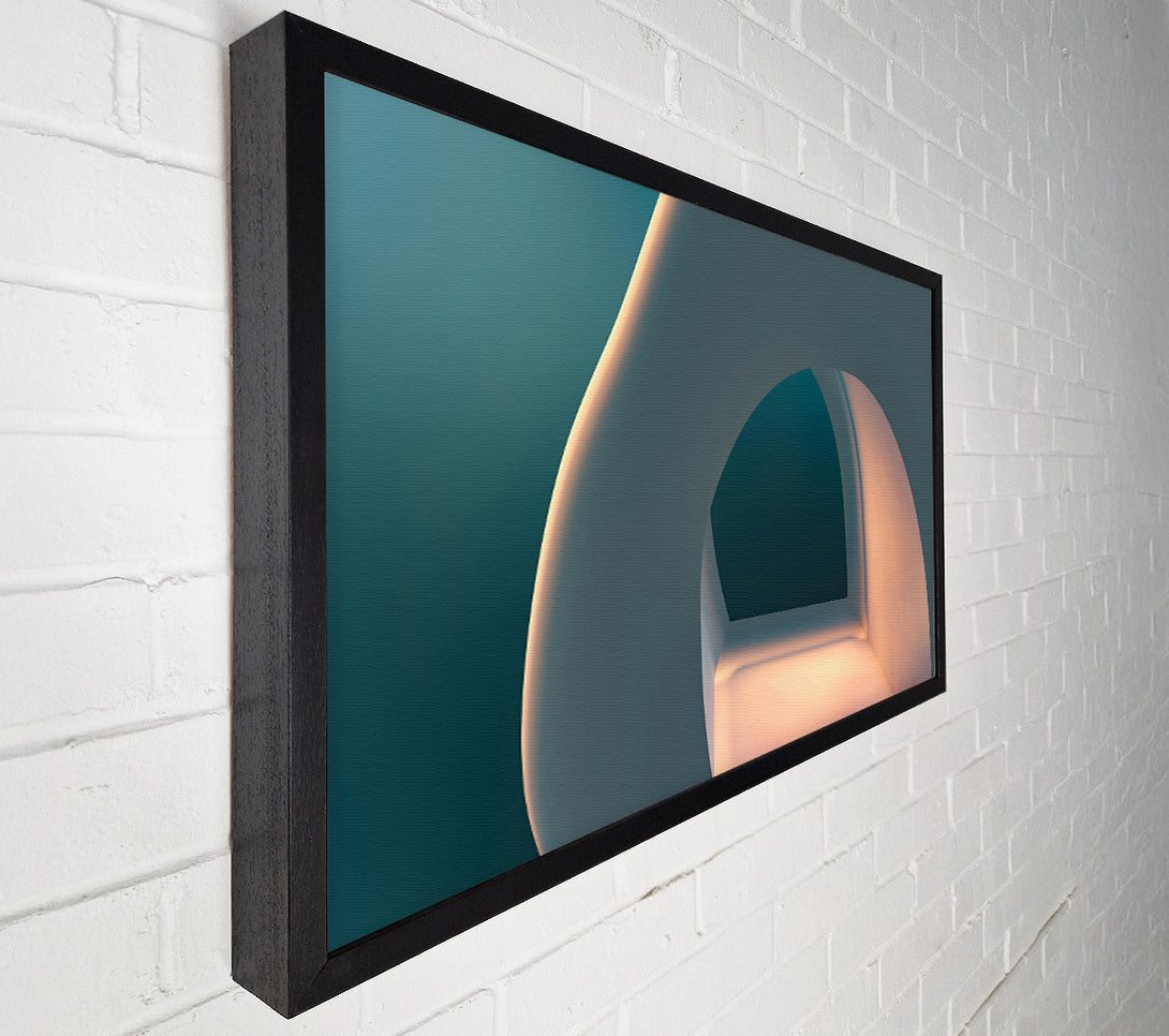  A Canvas Print of Teal Light Escape Canvas Art