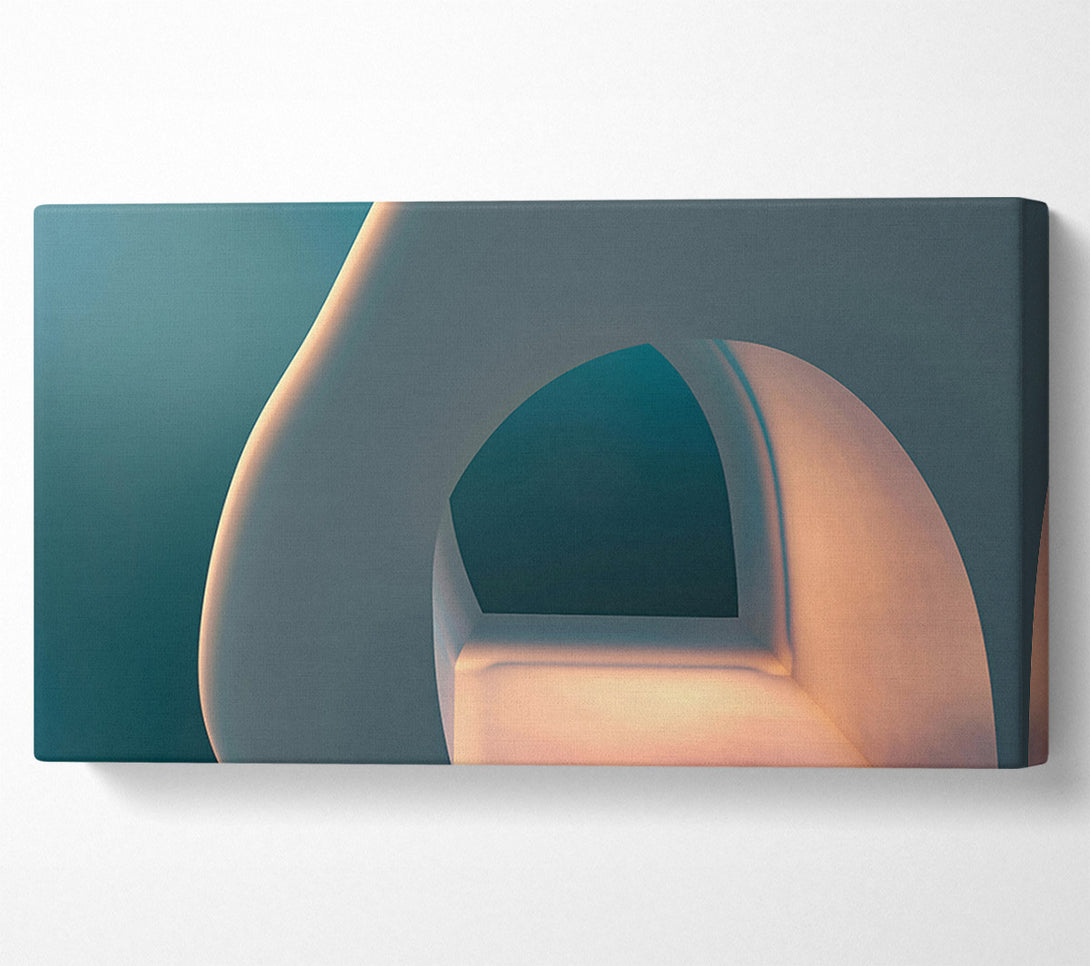  A Canvas Print of Teal Light Escape Canvas Art