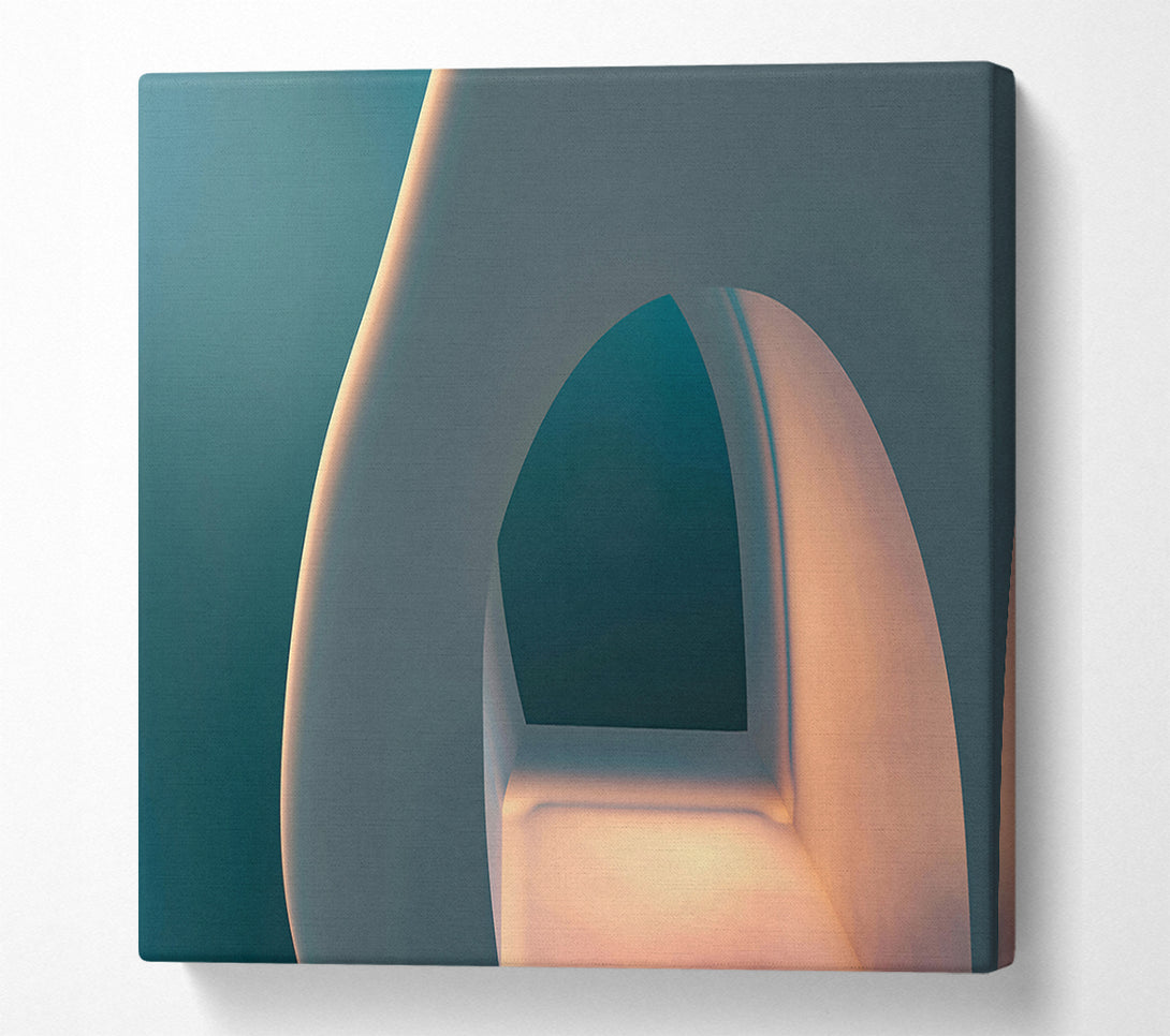  A Canvas Print of Teal Light Escape Canvas Art