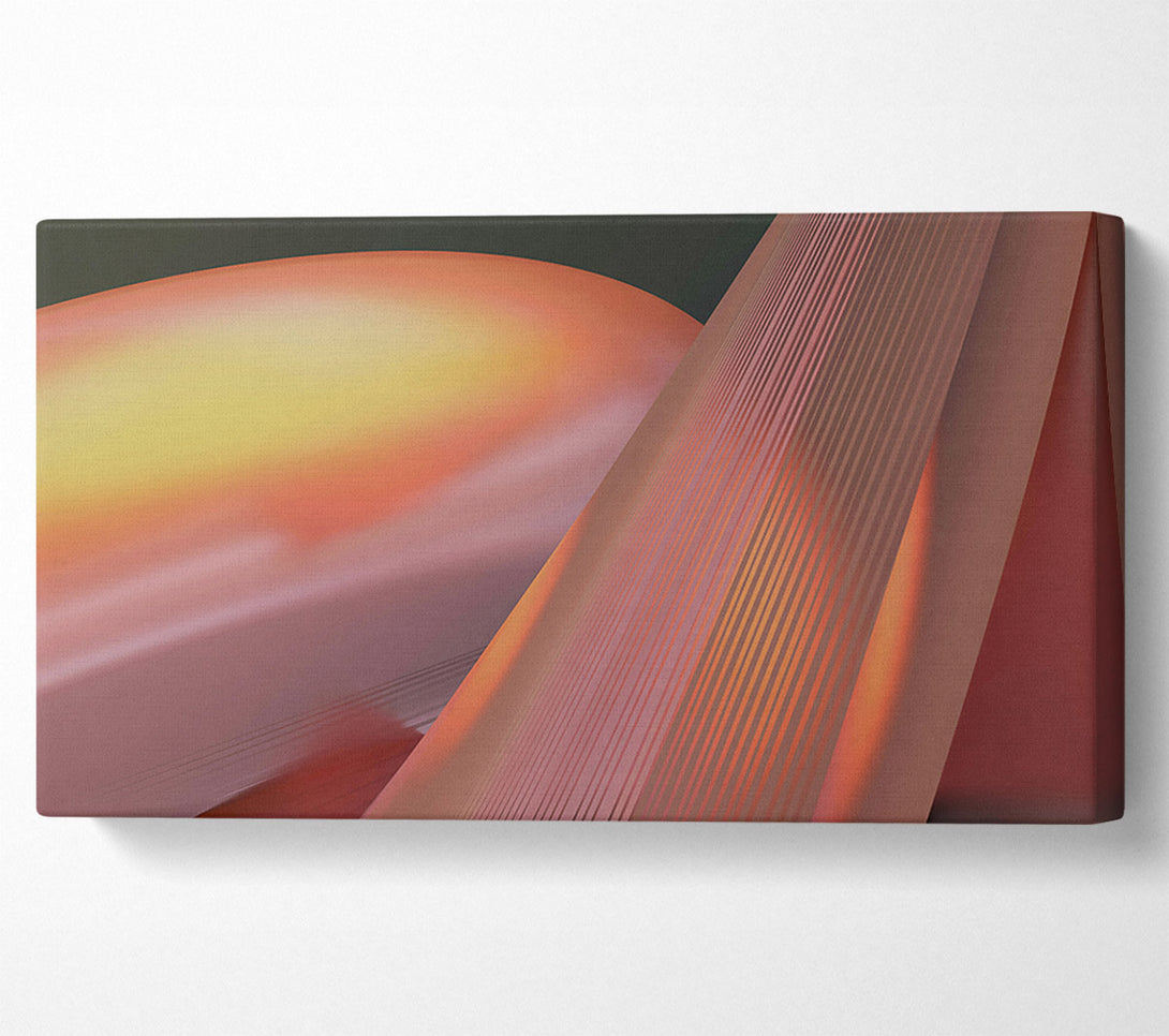  A Canvas Print of Crimson Lined Horizon Canvas Wall Art