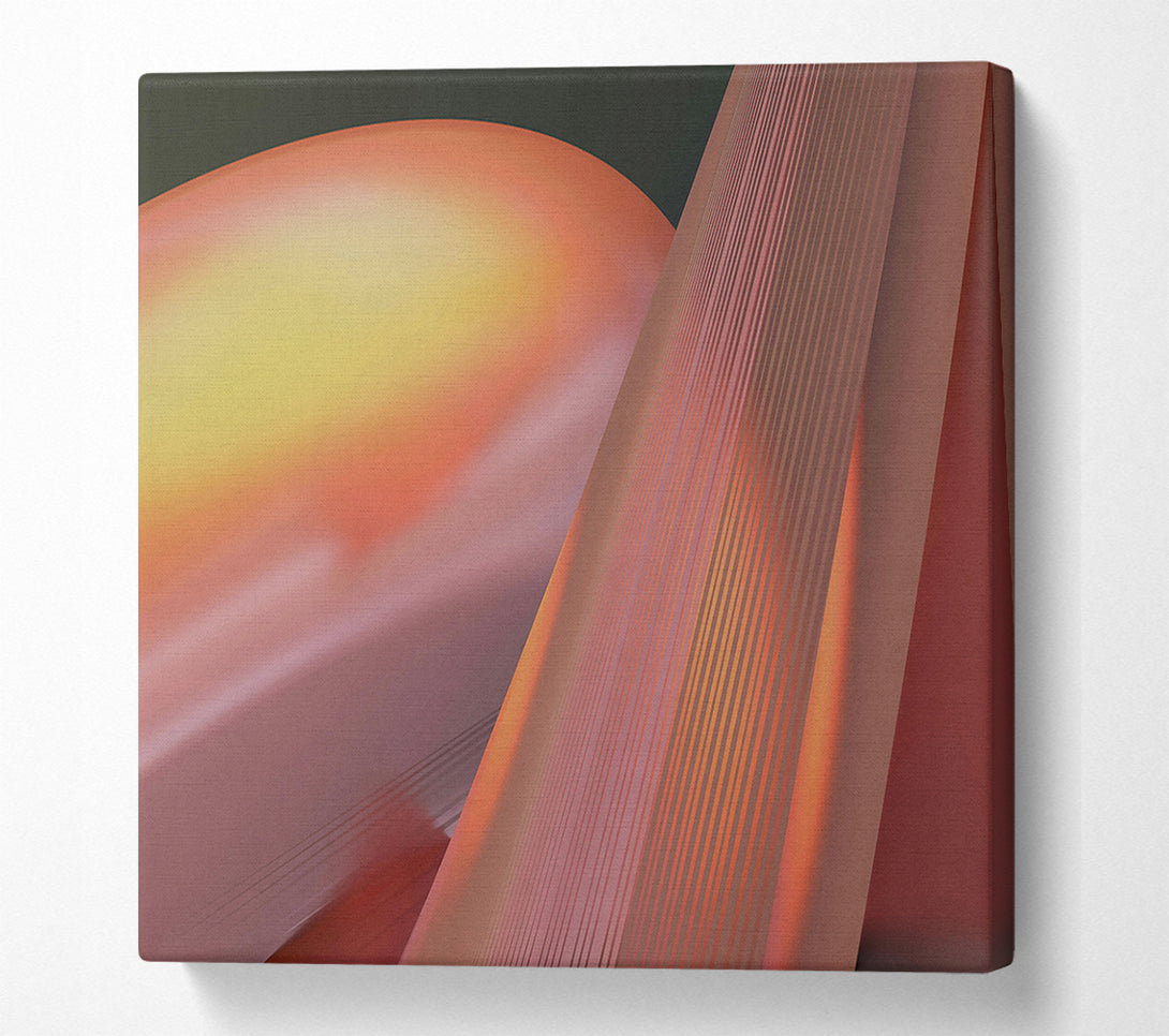  A Canvas Print of Crimson Lined Horizon Canvas Wall Art