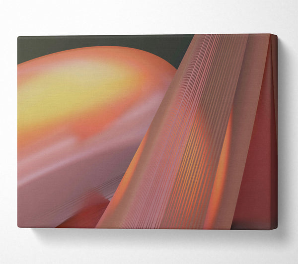  A Canvas Print of Crimson Lined Horizon Canvas Wall Art