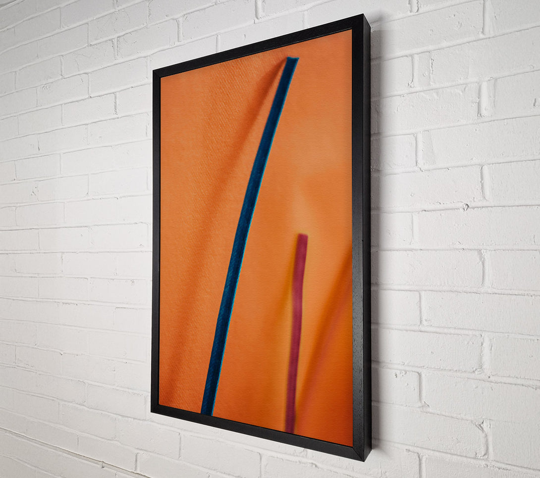  A Canvas Print of Orange Line Abstract Canvas Art