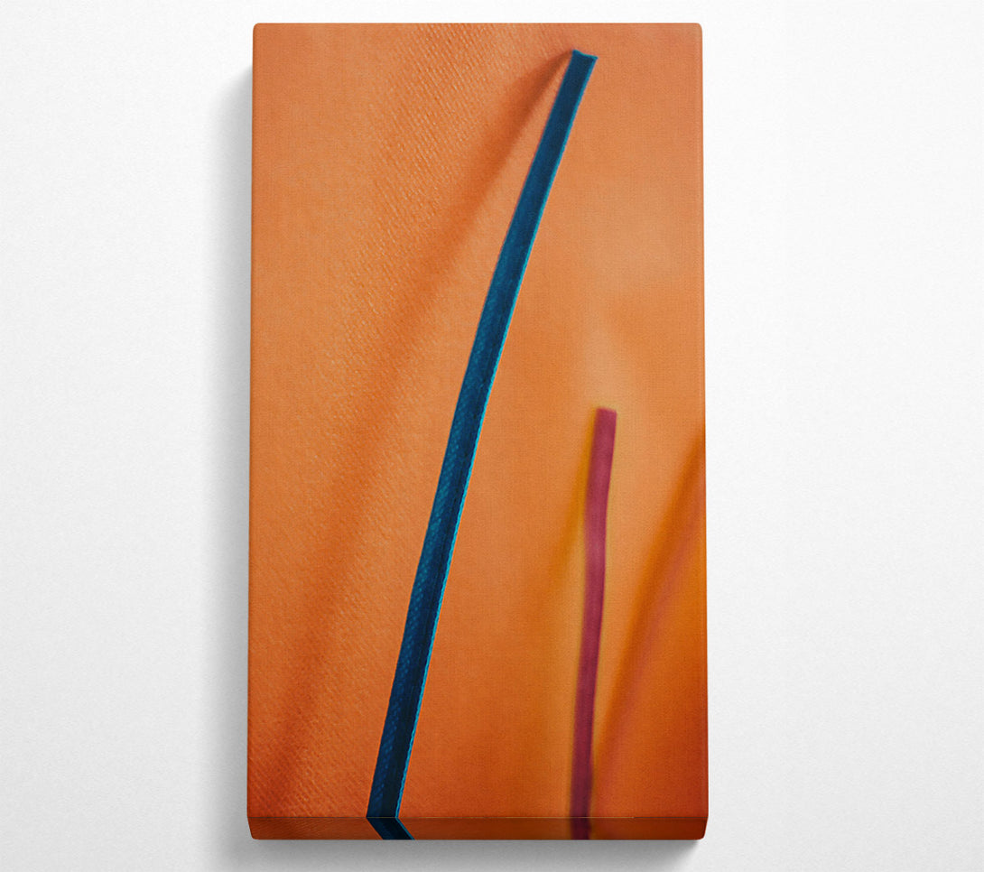  A Canvas Print of Orange Line Abstract Canvas Art