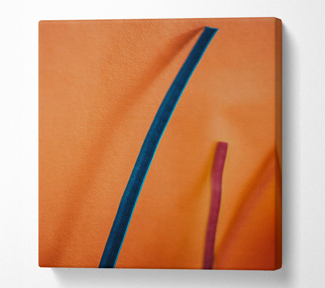  A Canvas Print of Orange Line Abstract Canvas Art