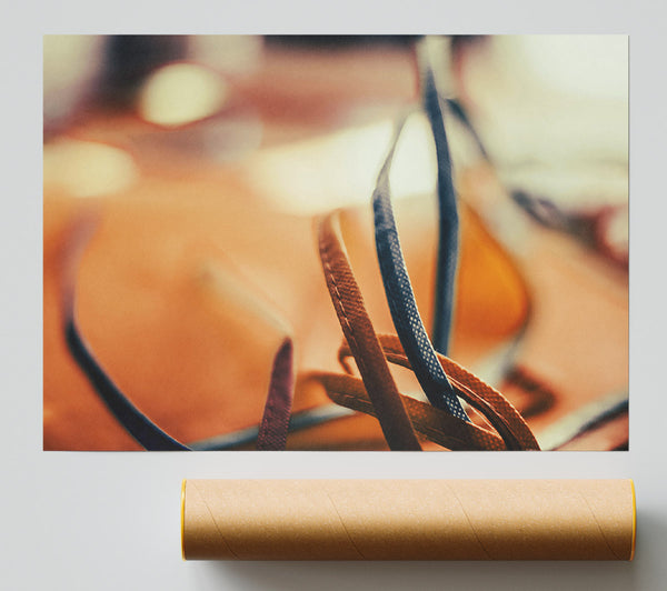 Tangled Orange Threads Giclee Print