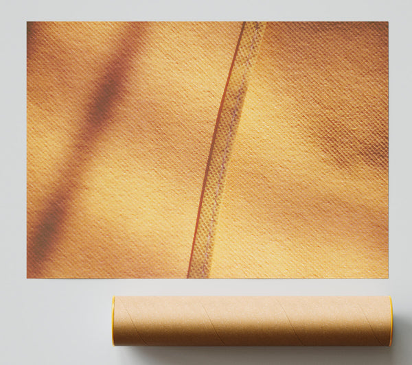 Golden Textured Line Poster