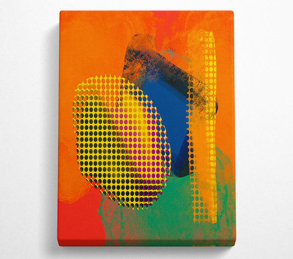  A Canvas Print of Orange Dotted Dreams Canvas Art