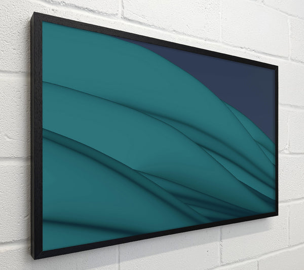 Teal Flowing Forms